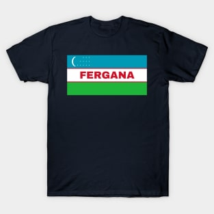 Fergana City in Uzbekistan Flag T-Shirt